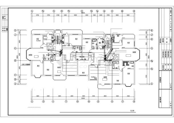 某地上十二层住宅楼电气施工图(二级负荷，三级负荷)-图二
