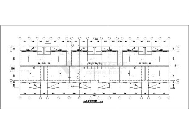 锦州市龙湖天宸小区6层砖混结构住宅楼建筑设计CAD图纸（含跃层）-图一