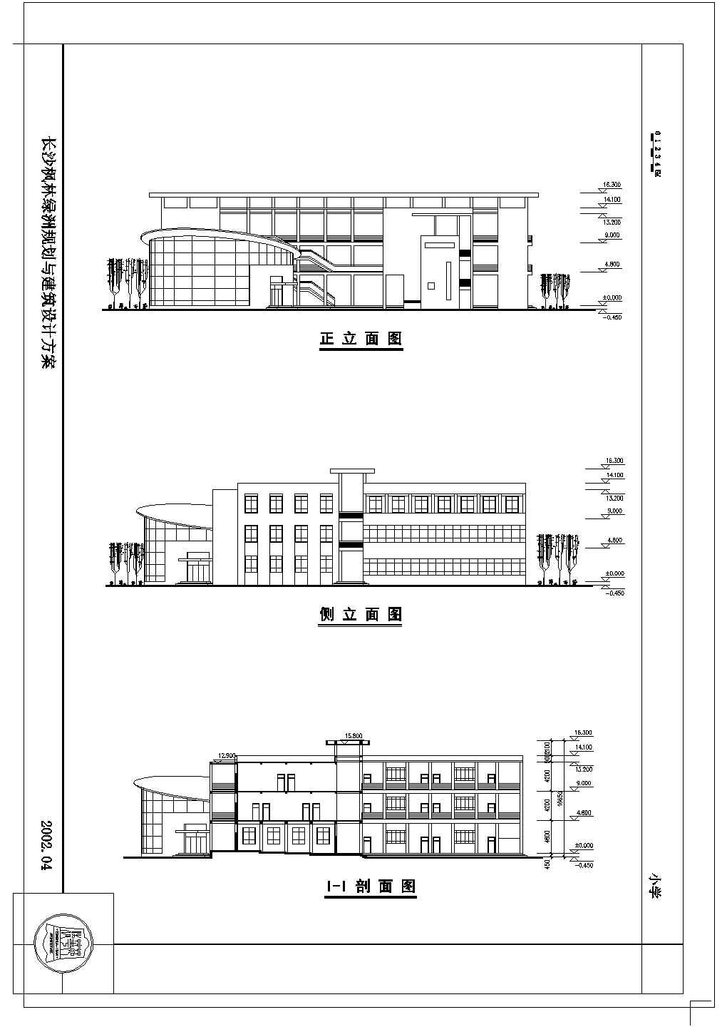 长沙某地区小学建筑设计方案图