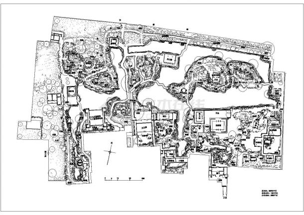 苏州园林-拙政园CAD建筑设计规划图纸-图一