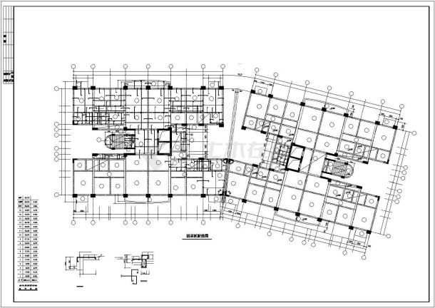 东莞某花园框架结构住宅楼设计cad结构施工图（大院设计）-图二