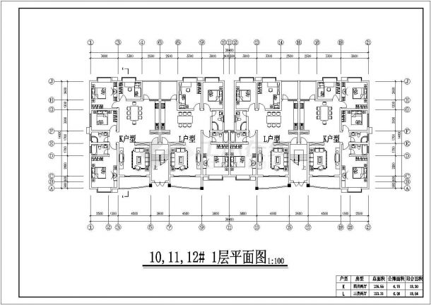 青岛市上港花园小区6层砖混结构住宅楼平立面设计CAD图纸（带跃层）-图一