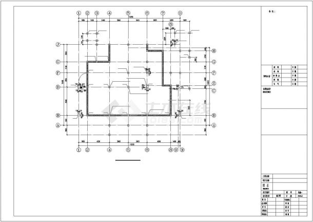 [辽宁]地上三层框架结构住宅楼改造加固结构施工图-图一
