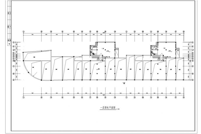 商住楼电气CAD图纸_图1