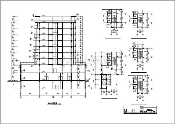 翡翠山湖精美高档酒店建筑设计CAD参考图-图二