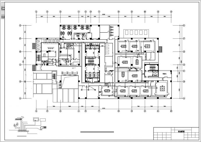 某2672平方米医院综合病房楼洁净手术部照明动力设计cad电气施工图（含设计说明，含弱电设计，15图）_图1