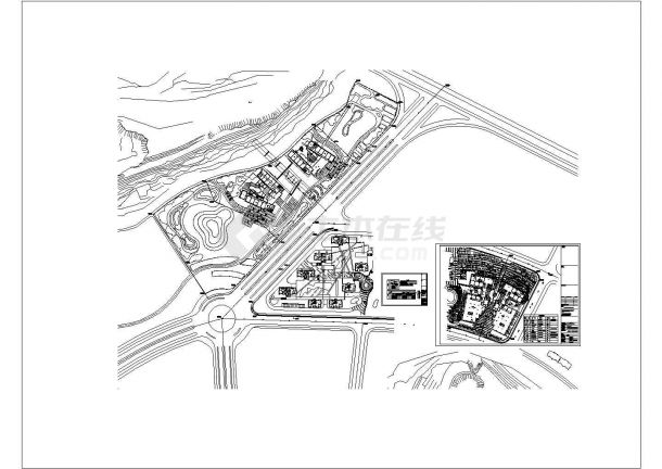 某科技城启动区综合楼景观灯光设计cad电气施工图（含施工说明）-图一