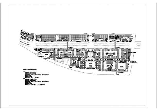 某合资商贸区CAD建筑设计规划方案图-图二