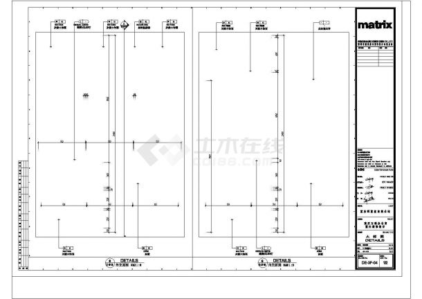 重庆万办公室三层CAD完整详细施工建筑方案-图一