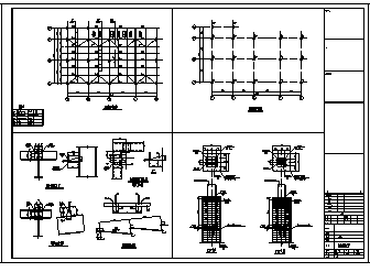 某市10层带地下二层钢框架结构车间厂房结构施工cad图(含计算书)_图1
