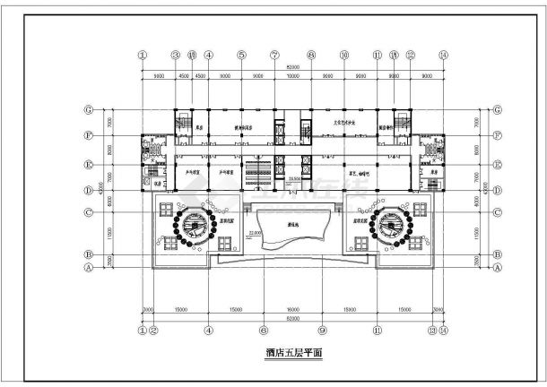高层酒店CAD建筑设计方案-图二