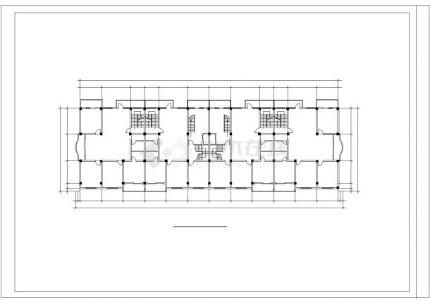 某欧式商场CAD设计建筑图（只含平立面）-图一
