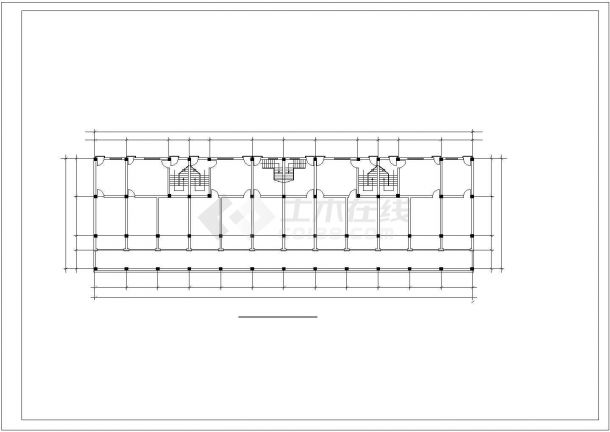 某欧式商场CAD设计建筑图（只含平立面）-图二