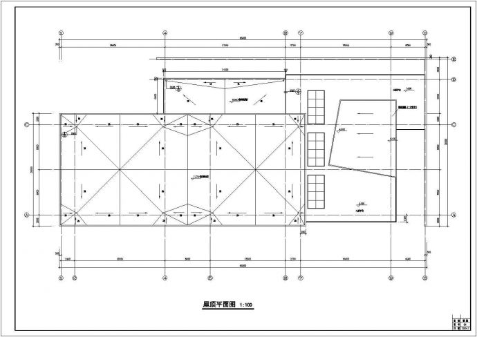 某小区内小超市CAD建筑设计施工图_图1