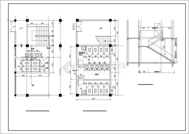 某戏楼组合CAD建筑施工图-东楼-图二