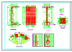 某地区水池结构钢筋cad设计图（全套）-图二
