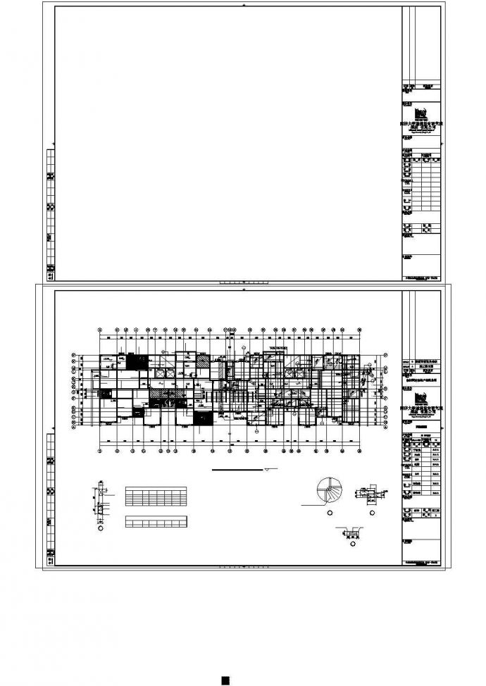 同济家园三期十八层平面布置结构施工cad图，共八张_图1