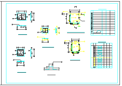 某地区水池结构钢筋cad设计图（全套最新）-图二