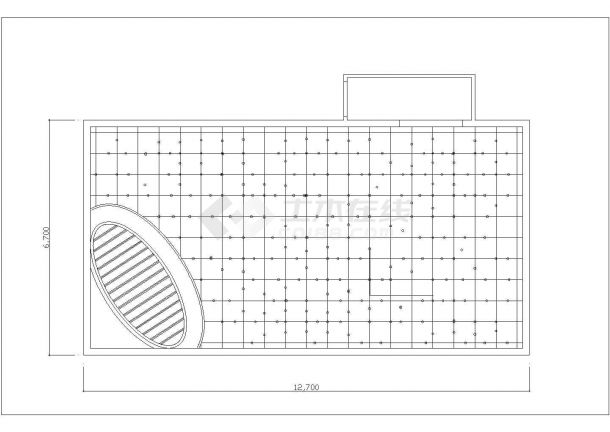 沈阳皇姑区某800平米高档酒吧装修施工设计CAD图纸-图一