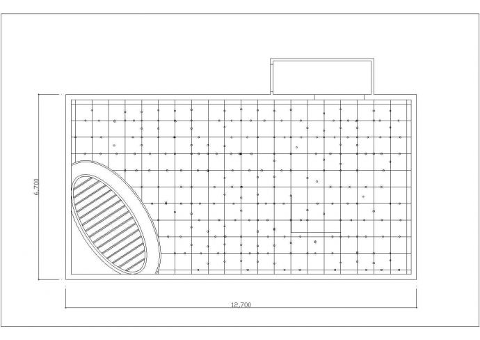 沈阳皇姑区某800平米高档酒吧装修施工设计CAD图纸_图1