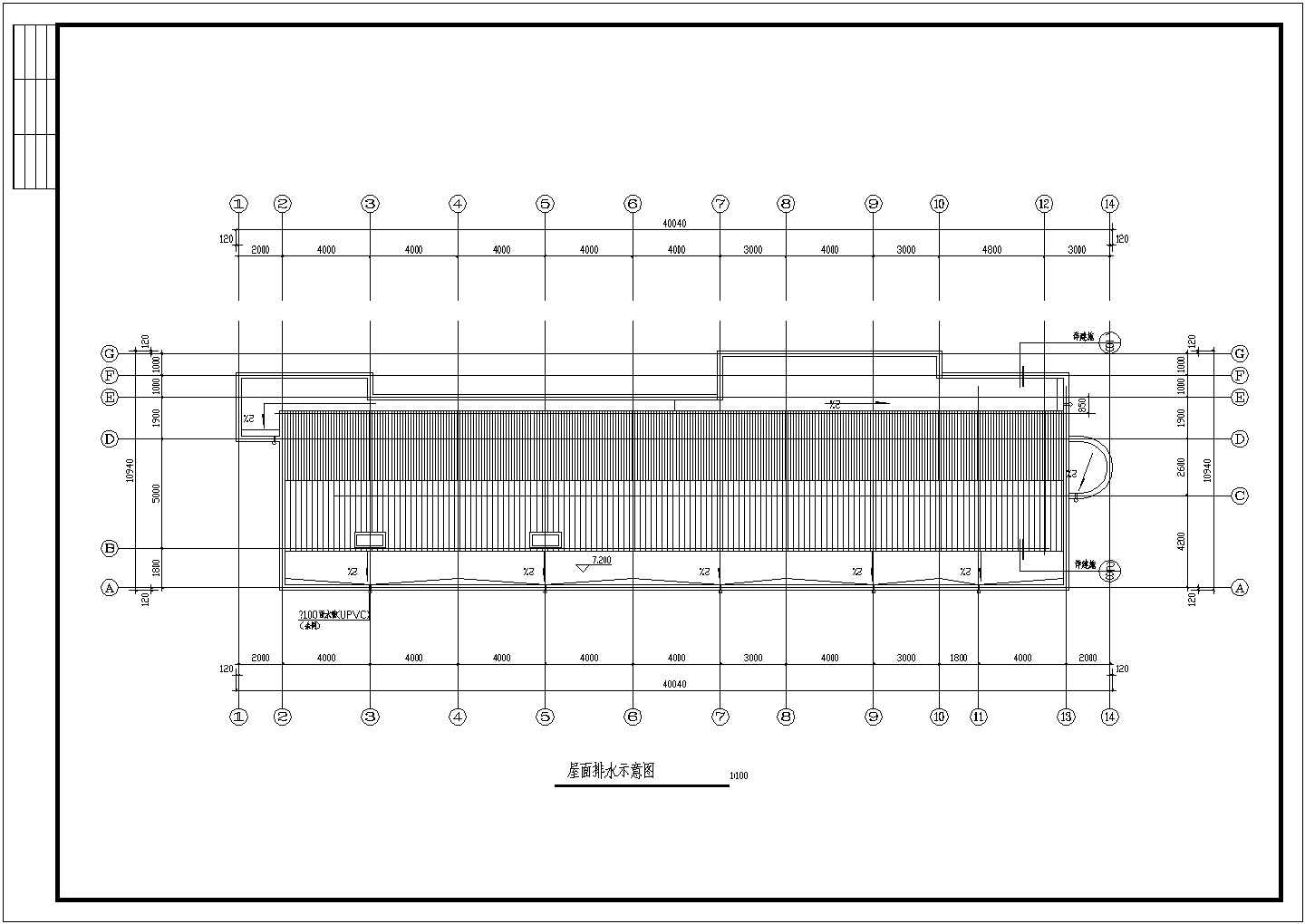 某工厂两层框混结构办公楼设计cad详细建筑施工图