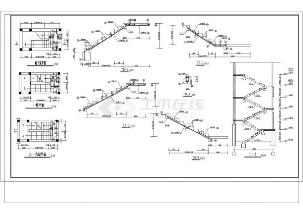 某经典多层框架结构住宅楼设计cad全套结构施工图（含设计说明，含建筑设计）-图二