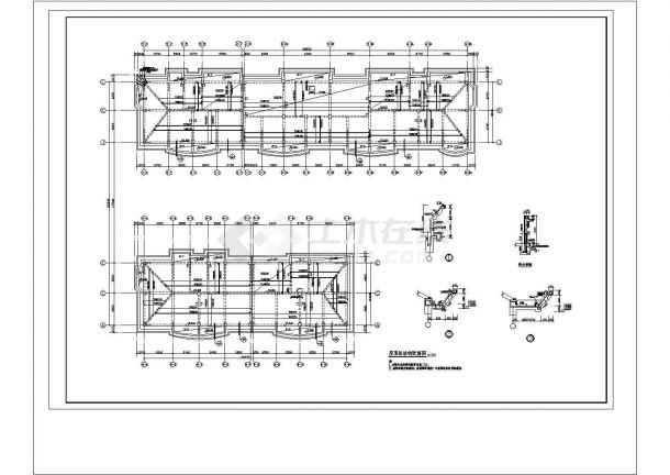 经典多层框架结构住宅楼设计cad全套结构施工图（甲级院设计，20张图）-图一