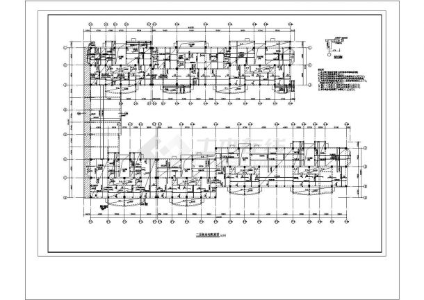 经典多层框架结构住宅楼设计cad全套结构施工图（甲级院设计，20张图）-图二