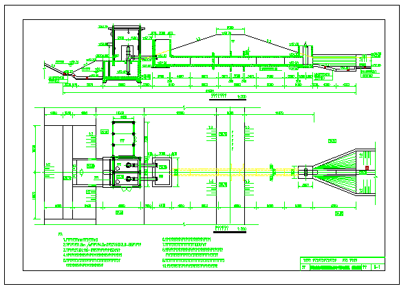 某小型农田水利工程水源典型cad设计图（泵站 取水井 塘坝）_图1