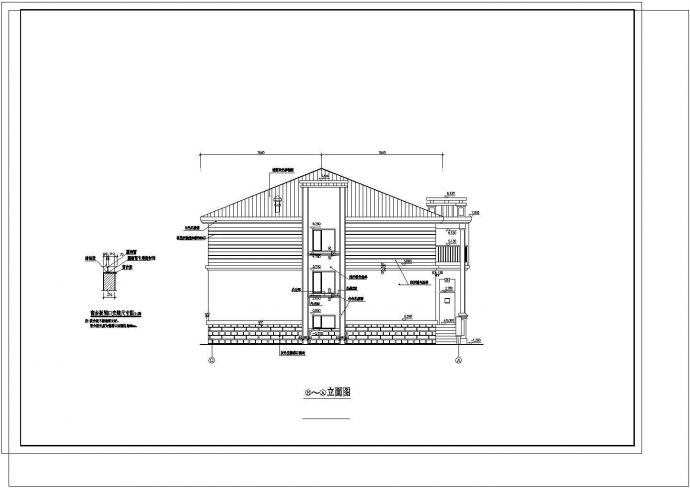 某429㎡地上三层框架结构住宅楼建筑施工图纸_图1