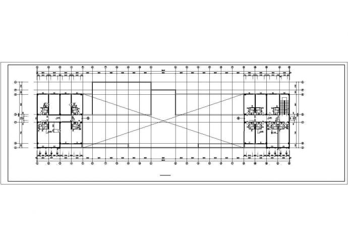长沙某商业街2800平米5+1层框架结构商务酒店全套建筑设计CAD图纸_图1