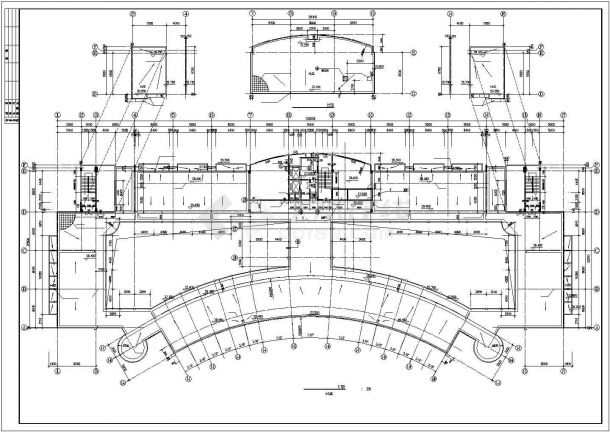 某商业综合楼建筑设计CAD施工图-图一