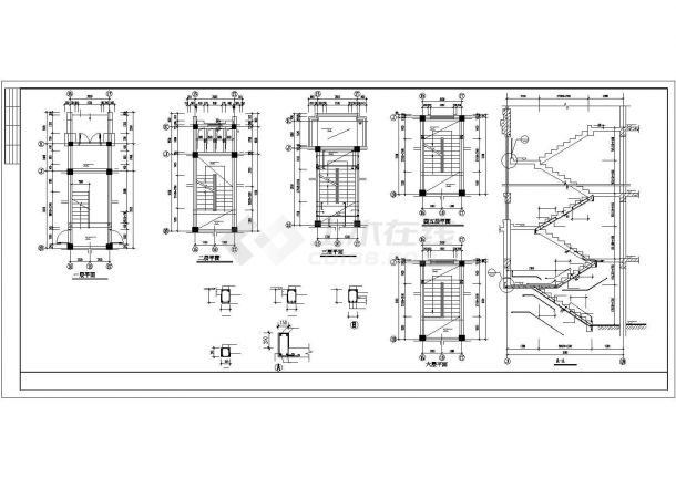 【安徽】某六层框架结构住宅楼CAD施工图-图一