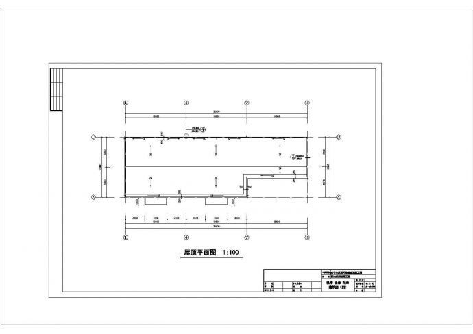 湖北省某污水厂机修、仓库、车库设计cad建筑施工图（含结构施工图）_图1