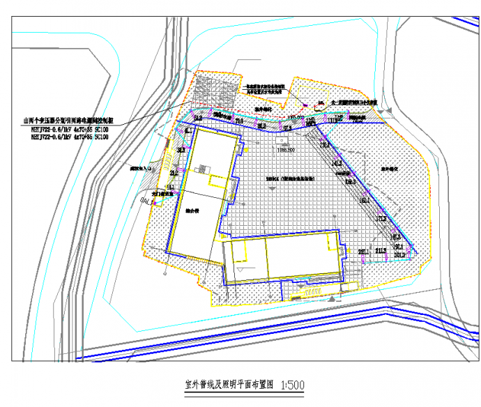 某地贵州小学改扩建工程电气施工图CAD图纸_图1
