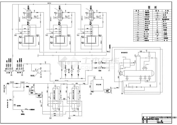 15万平米采暖锅炉房工艺设计CAD全套图纸-图二
