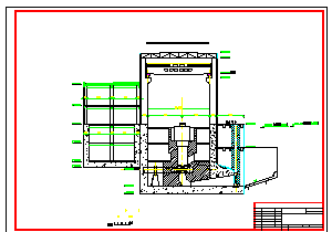 某地二瓦槽水电站厂房整套cad设计图（共8张）-图二