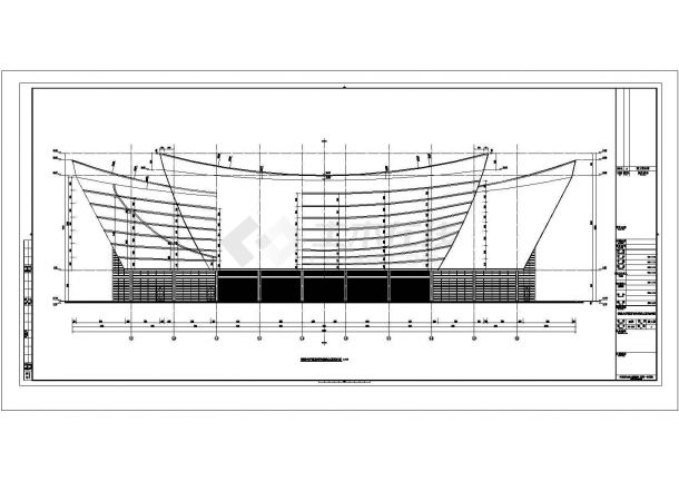 [游船码头]地上一层空间钢结构施工图（含建筑图）-图二
