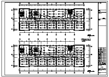 某地上九层带地下一层框架剪力墙结构单位用房电气施工cad图(含人防，照明设计)-图二