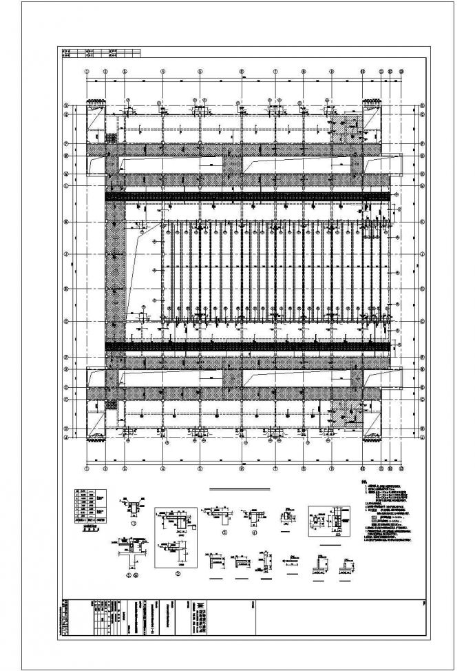 某地六层钢混框架结构大学实验实训楼建筑结构施工图_图1