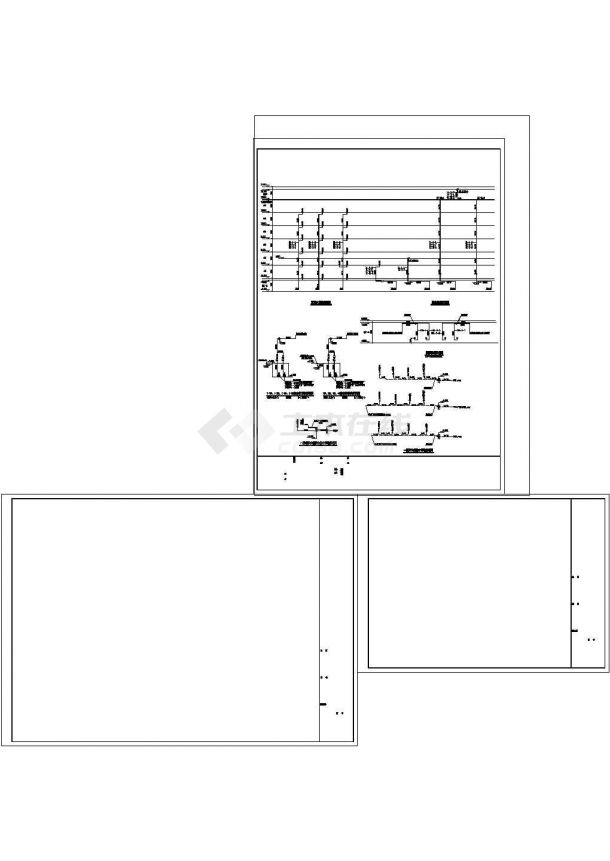 某七层框架结构住宅楼给排水设计cad全套施工图（含设计说明）-图二