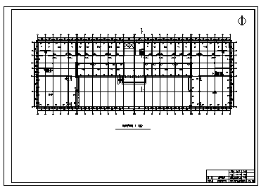 某市四层框架结构写字楼建筑施工cad图(含计算书，毕业设计，结构图)-图一