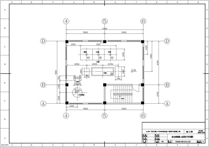 某电厂脱硫废水处理系统设计cad 详细施工图纸_图1