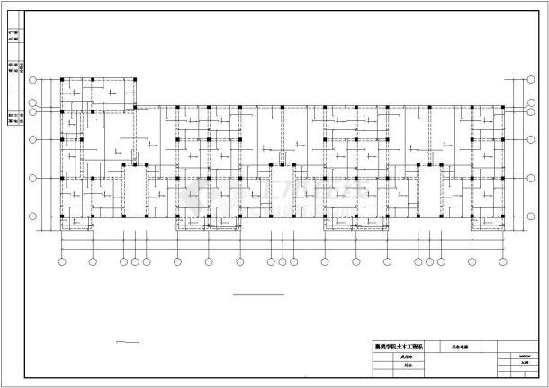【7层】某框架结构住宅课程设计（结构计算书，结构图纸）-图一