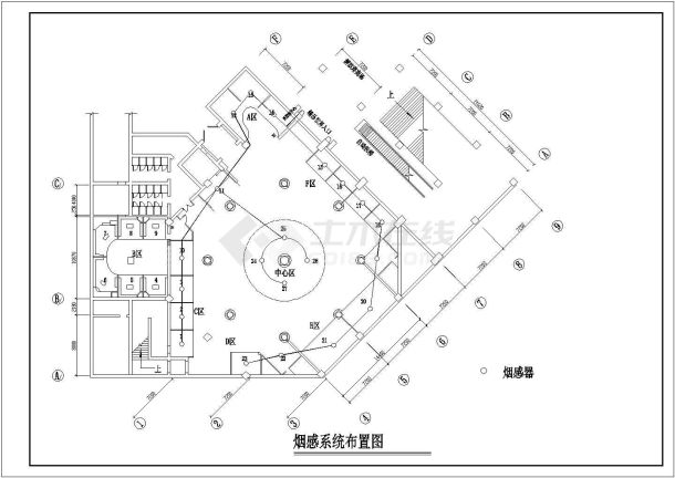 某小区CAD建筑施工平面图-图二