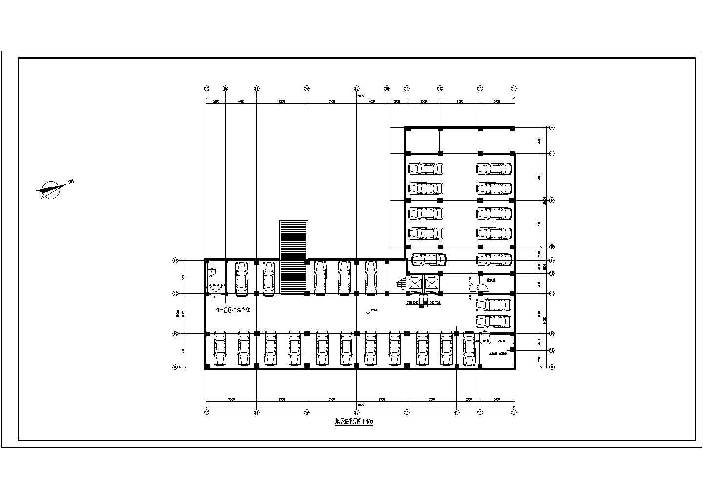 十三层综合楼建筑cad施工图