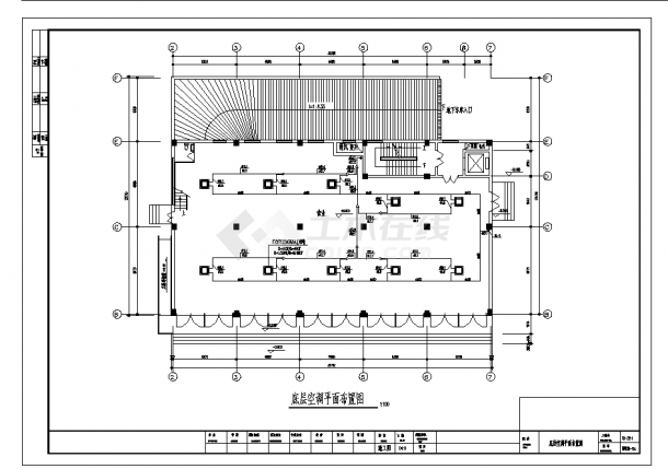 2套商场建筑楼VRV空调通风系统设计施工cad图纸-图一