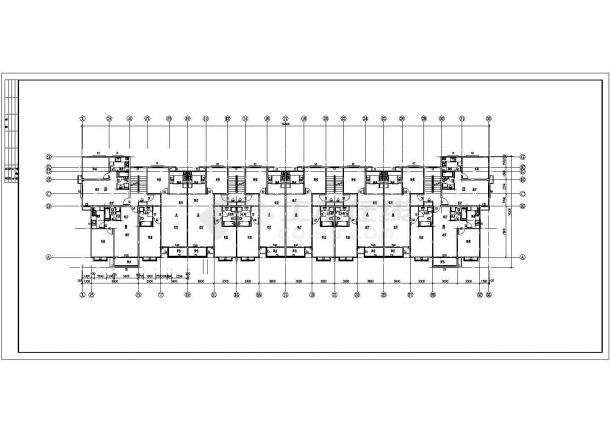 金华市顺阳嘉园小区6层砖混结构住宅楼建筑设计CAD图纸（含阁楼）-图二