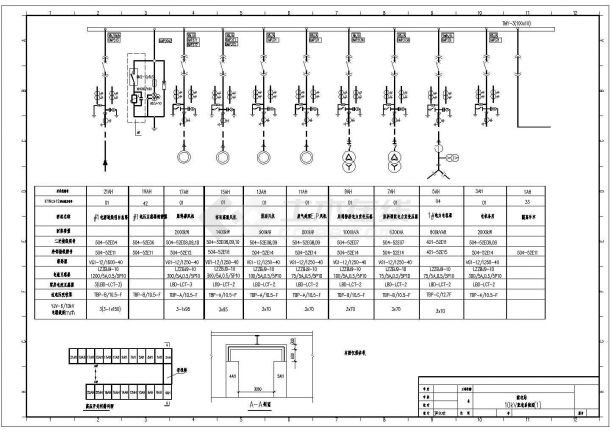 电气设计_某地区10KV配电站供电系统CAD图-图二
