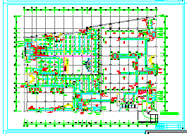 建材商场空调暖通设计CAD施工图-图一